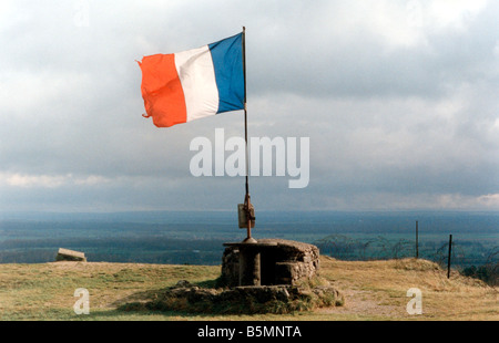 5FK V5 J2 1994 E Fort de Vaux Verdun Foto 1994 Verdun Fort de Vaux Festungsanlage, die Festung Verdun die Tannen angehören Stockfoto