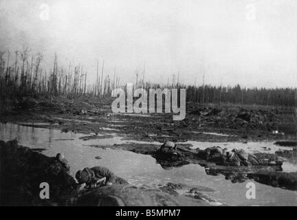 9 1916 3 18 A1 5 E Schlacht von Postawy 1916 Schlachtfeld Weltkrieg östlichen vorderen Niederlage der russischen Truppen nach der Offe Nsive ag Stockfoto
