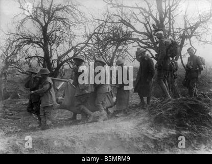 9 1918 3 21 A1 gefallen englische verkauft West Fr März 1918 1. Weltkrieg Front westdeutschen West große Offensivee 21. März 5. Degen Stockfoto