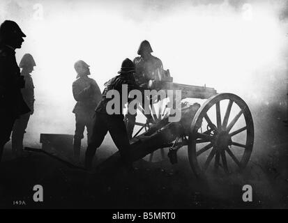 Deutsch Ostafrika WWI Weltkrieg ein Krieg in Deutsch-Ostafrika Colinies Kanone nun Tansania deutsche Maschinengewehr Foto Stockfoto