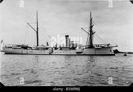 9AF 1914 0 0 A8 2 S M S Seeadler Daressalam Foto Deutsch-Ostafrika heute Tansania als deutsche Kolonie 1884 1920 S M S Seeadler in Stockfoto