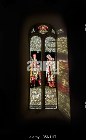 Die Burne-Jones gebeizt Glas Fenster, St Carthagh Altstadthügels, Lismore, Grafschaft Waterford, Irland Stockfoto