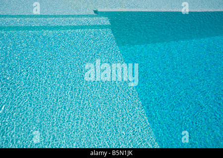 Ein Schwimmbad von oben. Stockfoto