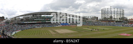 Blick in Richtung der OCS-Stand auf der Oval Cricket ground in London, England Stockfoto