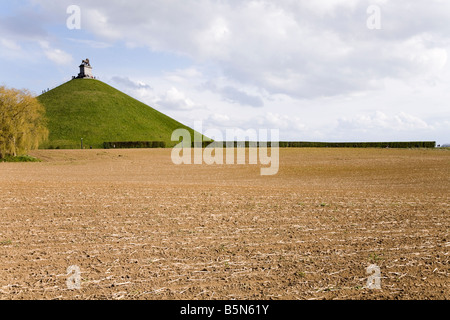 Schlachtfeld von Waterloo vor dem Löwen Hügel Hill (Butte du Lion). Waterloo. Belgien. (43) Stockfoto