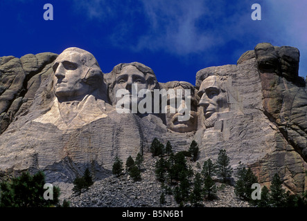 Mount Rushmore National Memorial Mount Rushmore National Memorial, Keystone, Black Hills, Pennington County, South Dakota Stockfoto