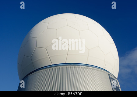 NATS Radar-Turm, Tiree, Schottland Stockfoto