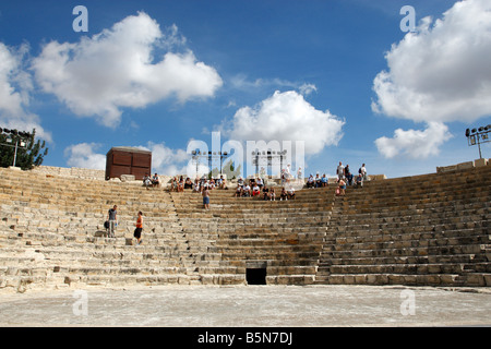 das römische Amphitheater in Kourion Zypern mediterran Stockfoto