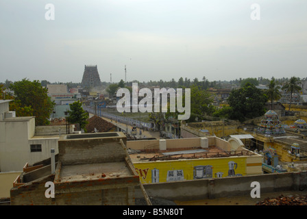 EIN BLICK AUF KUMBHAKONAM STADT UND SARANGAPANI TEMPEL TAMILNADU Stockfoto