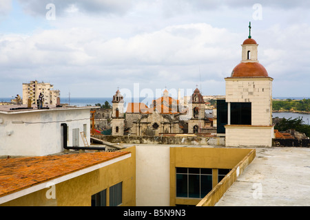 Blick vom Hotel Ambos Mundos alte Havanna Kuba Stockfoto