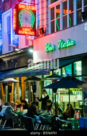 Bar Italia in Soho in London Stockfoto