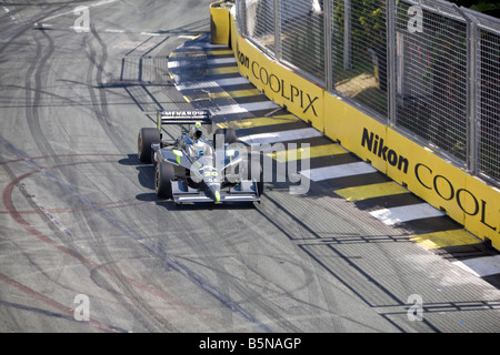 Ed Carpenter mit seinem Rennauto bei 2008 Nikon INDY 300 in Surfers Paradise, Gold Coast, queensland Stockfoto