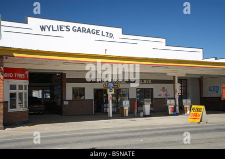 Wylies Garage Tapanui West Otago Süd-Insel Neuseeland Stockfoto