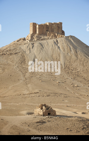 Festung Qalaat Ibn Maan, Palmyra, Syrien Stockfoto