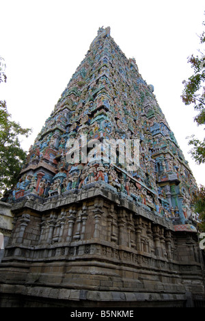 SARANGAPANI TEMPEL IN DER NÄHE VON KUMBHAKONAM TAMILNADU Stockfoto