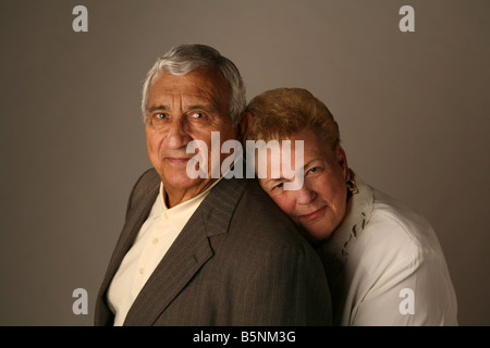 Älteres Paar über 50 Jahre verheiratet Stockfoto