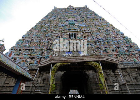 SARANGAPANI TEMPEL IN DER NÄHE VON KUMBHAKONAM TAMILNADU Stockfoto