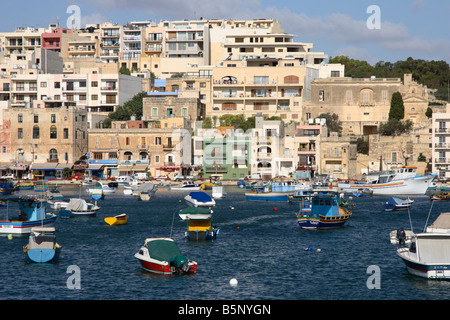 Hafen von Marsaskala, Malta. Stockfoto