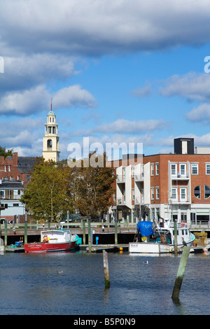 Gloucester Inner Harbor Cape Ann größere Boston Bereich Massachusetts, USA Stockfoto