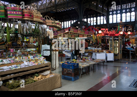 Innerhalb des Mercado Central, Central Market, Santiago, Chile Stockfoto