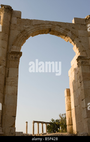 HADRIANS SÜDTOR RÖMISCHEN RUINEN JERASH JORDANIEN Stockfoto