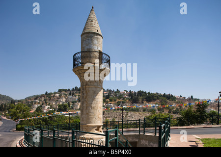 MINERET MOSCHEE SAFED ALTE BERGDORF OBEREN GALILÄA ISRAEL Stockfoto