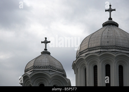 Kuppeln, Rumänisch-orthodoxe Kirche, Brasov, Siebenbürgen, Rumänien Stockfoto