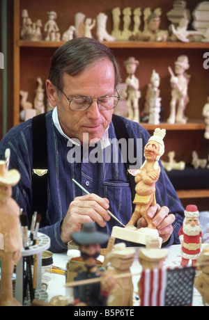 National Museum of Holzschnitzerei, Custer, South Dakota, USA. Jahrgang 1999 Stockfoto