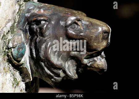 Löwe aus Bronze Stockfoto