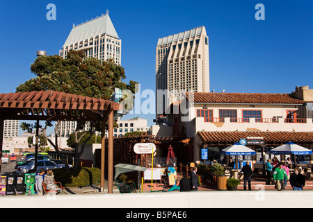 Griechischen Cafe im Seaport Village San Diego Kalifornien USA Stockfoto