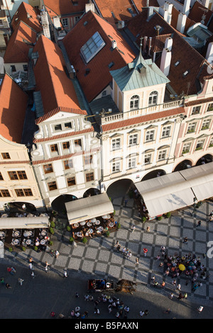 DÄCHERN ALTSTÄDTER RING STAROMESTSKE NAMESTI PRAG TSCHECHISCHE REPUBLIK Stockfoto