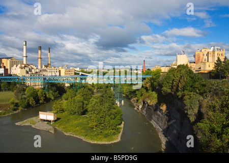 High Falls Bereich Rochester New York State USA Stockfoto