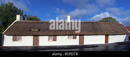 Robert Burns wurde in diesem Ferienhaus am 25. Januar 1759 Dichters Ayrshire geboren. Stockfoto