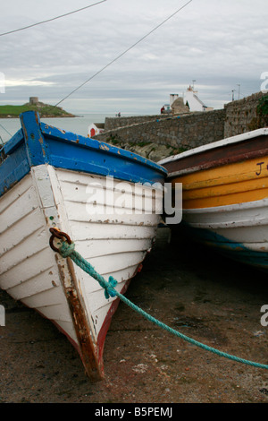 Boote im Hafen von kleinen Dalkey, Irland Stockfoto