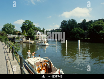 Juli 1993: boulters Lock auf der Themse in der Nähe von Maidenhead, Berkshire, England, UK, Europa Stockfoto