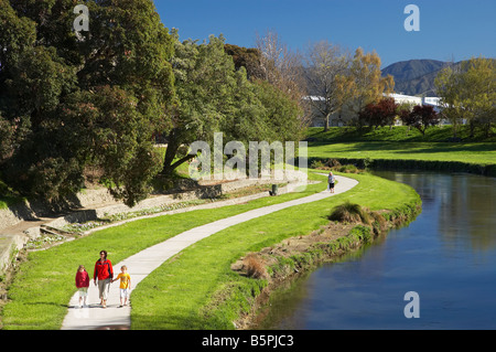 Riverside Park Taylor River Blenheim, Marlborough Südinsel Neuseeland Stockfoto