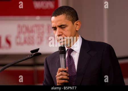 Barack Obama Werbetätigkeit für Büro von Präsident der Vereinigten Staaten 2008 Stockfoto