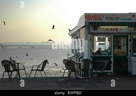 Strand-Café, Southend-on-sea, Essex Stockfoto