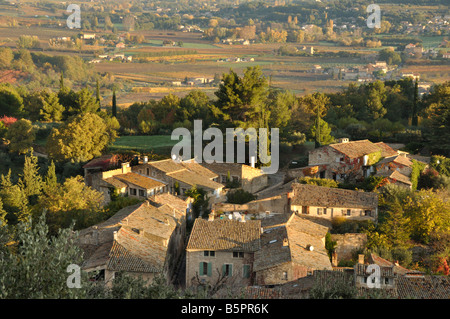 Dawn Oppede le Vieux Provence Frankreich Stockfoto