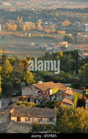 Dawn Oppede le Vieux Provence Frankreich Stockfoto