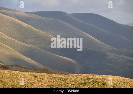 Howgill Fjälls Cumbria England aus Grayrigg Wald Stockfoto