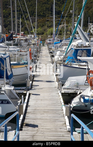 Marina Havelock Marlborough Südinsel Neuseeland Stockfoto