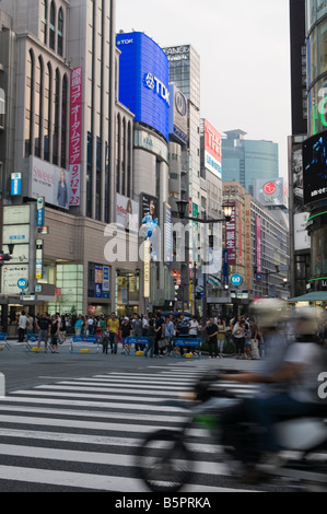 Belebten Einkaufsviertel Ginza in Tokio Stockfoto