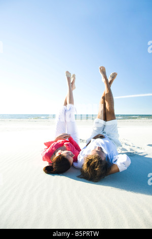 paar am Strand Stockfoto