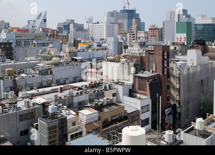 Luftaufnahme von Shinsaibashi, Osaka Stockfoto