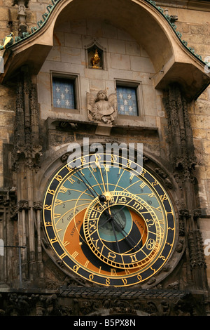 Astronomische Uhr Prag Tschechische Republik 12. November 2007 Prager Altstädter Ring Stockfoto