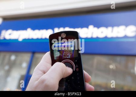 Carphone Warehouse Handy-shop Stockfoto