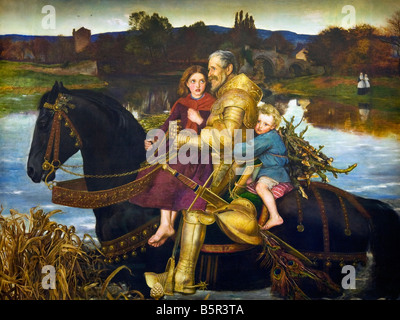 Traum von der letzten Sir Isumbras bei Ford 1856-1857 von John Everett Millais Lady Hebel Galerie Port Sunlight Stockfoto