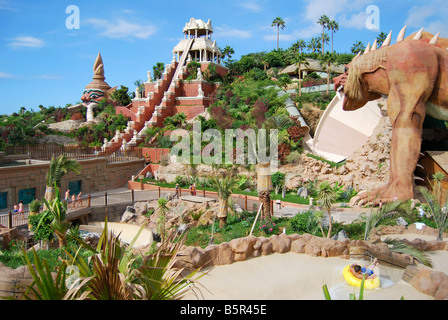 Tower of Power ride, Siam Park Water Kingdom Theme Park, Costa Adeje, Teneriffa, Kanarische Inseln, Spanien Stockfoto