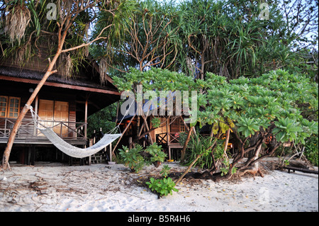 Strand Bilder von Lankayan Island Dive Resort, tropisches Paradies in der Sulu-See Stockfoto